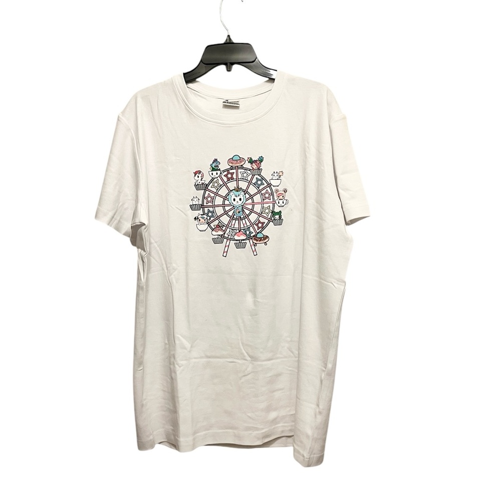 Tokidoki Carnival Print Graphic Unisex White T-Shirt